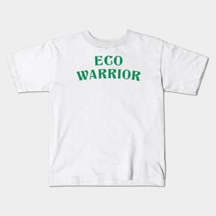 Eco warrior | Green color Kids T-Shirt